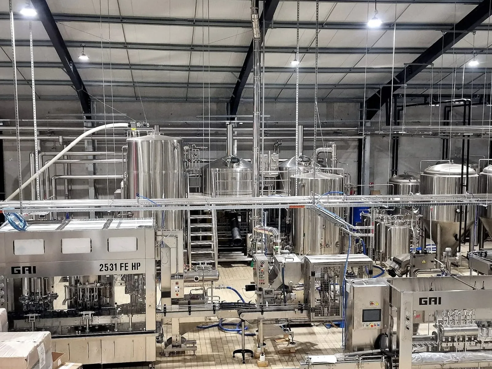 Installation process de brasserie réalisée par Belgian Process Solutions